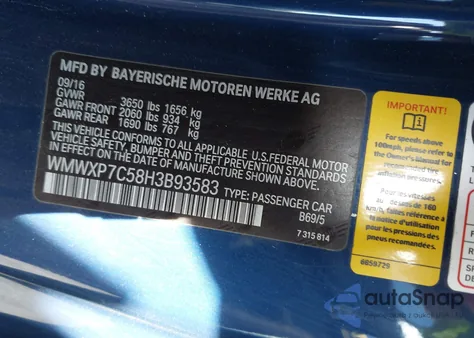 2017 Mini Hardtop Cooper S from USA, damaged, VIN WMWXP7C58H3B93583